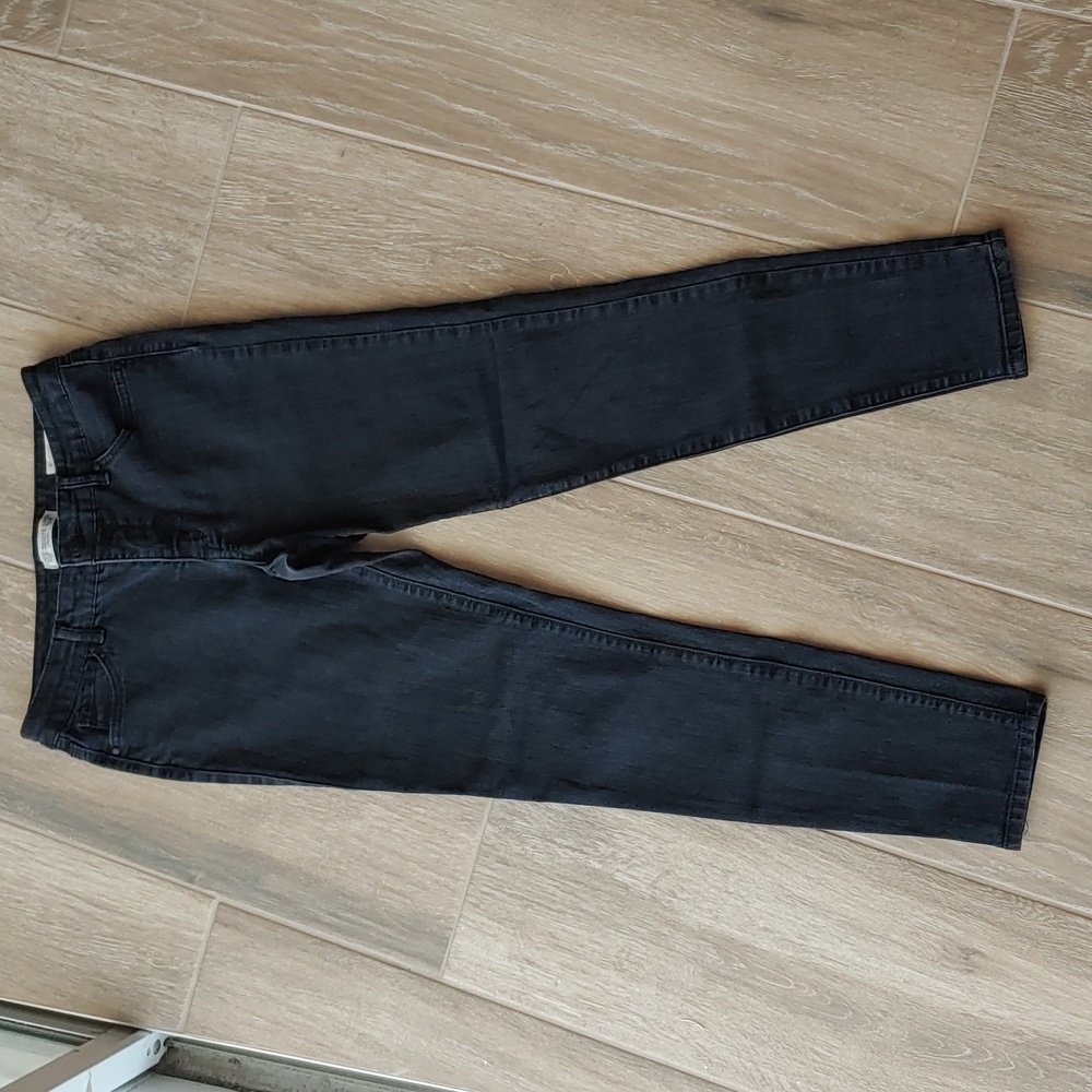 EUC Vintage America Blues Sz 4/27 Boho Skinny Jeans, Black Wash